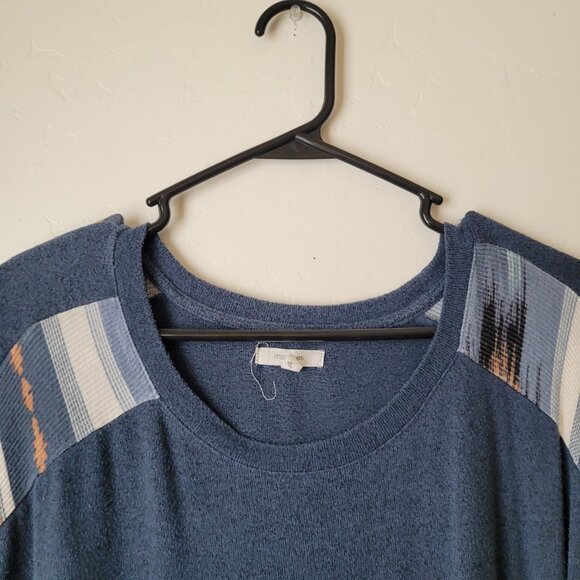 Maurices Plus Size Geo Print Sleeve Mixer Blouse - Picture 5 of 7